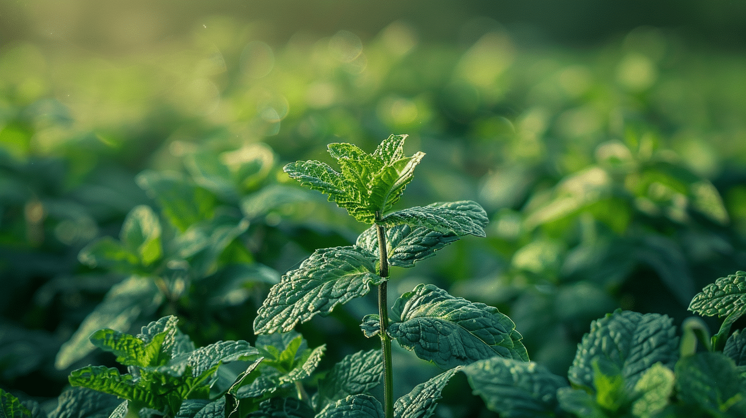 Un plant de menthe